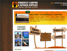 Tablet Screenshot of kimberleycamping.com.au